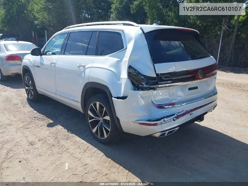 2024 Volkswagen Atlas 2.0T Sel Premium R-Line VIN: 1V2FR2CA6RC610107 Lot: 42788860