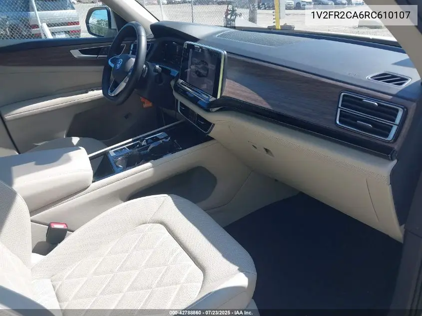 2024 Volkswagen Atlas 2.0T Sel Premium R-Line VIN: 1V2FR2CA6RC610107 Lot: 42788860