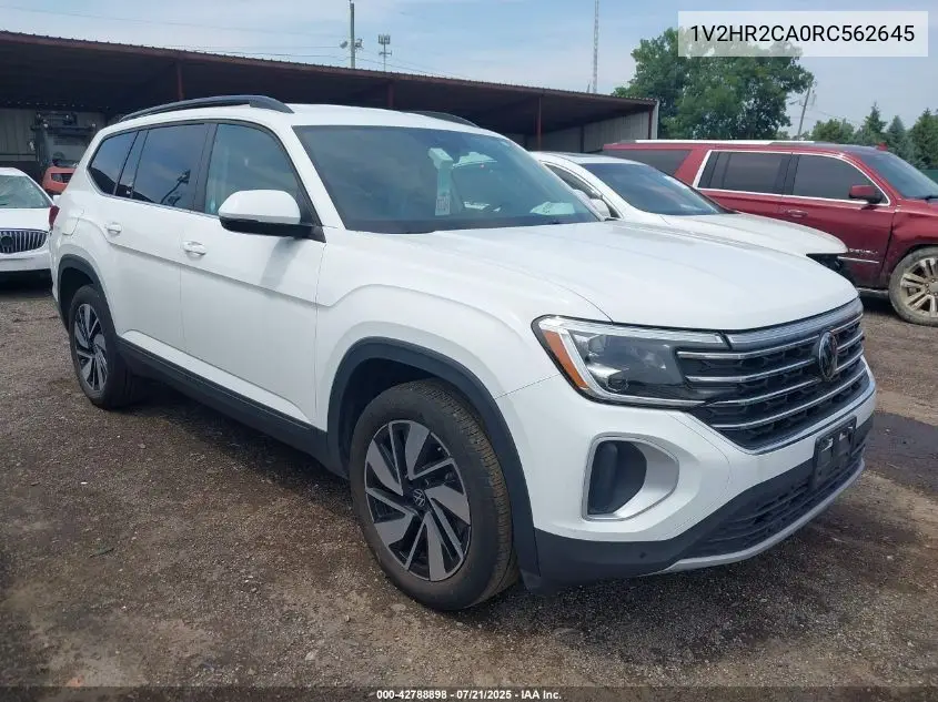 2024 Volkswagen Atlas 2.0T Se W/Technology VIN: 1V2HR2CA0RC562645 Lot: 42788898