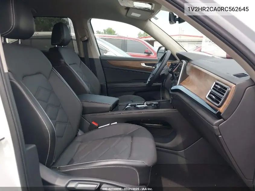 2024 Volkswagen Atlas 2.0T Se W/Technology VIN: 1V2HR2CA0RC562645 Lot: 42788898