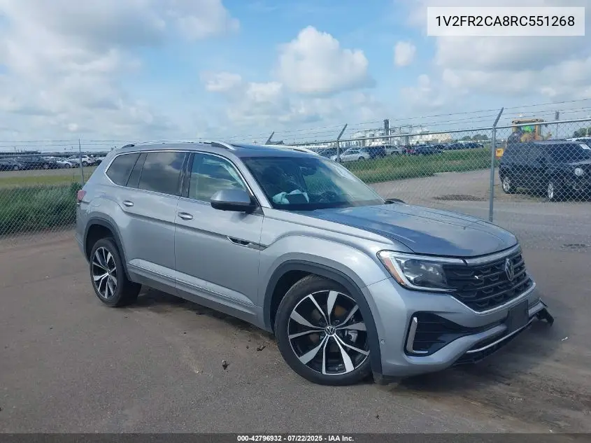 2024 Volkswagen Atlas 2.0T Sel Premium R-Line VIN: 1V2FR2CA8RC551268 Lot: 42796932