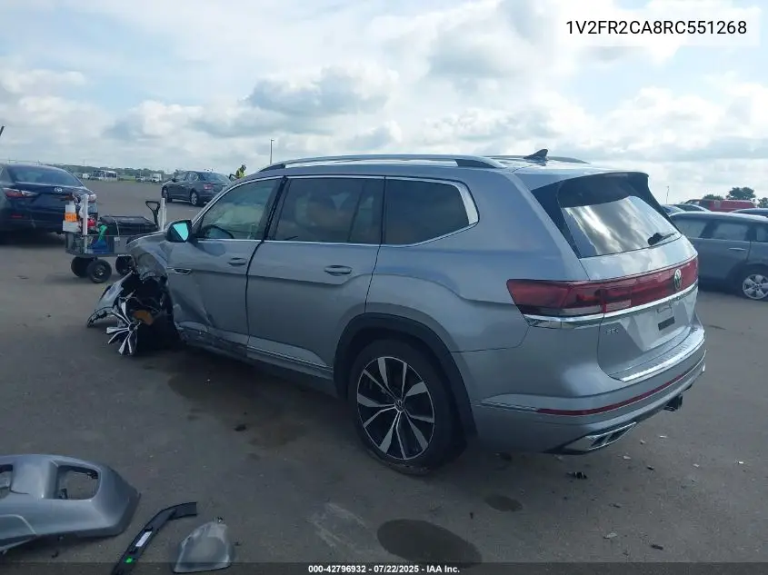 2024 Volkswagen Atlas 2.0T Sel Premium R-Line VIN: 1V2FR2CA8RC551268 Lot: 42796932