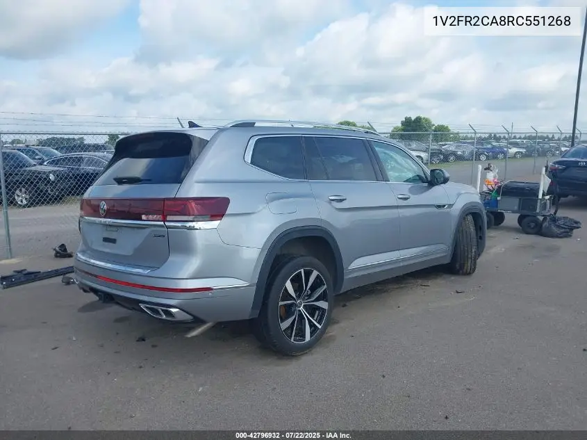 2024 Volkswagen Atlas 2.0T Sel Premium R-Line VIN: 1V2FR2CA8RC551268 Lot: 42796932