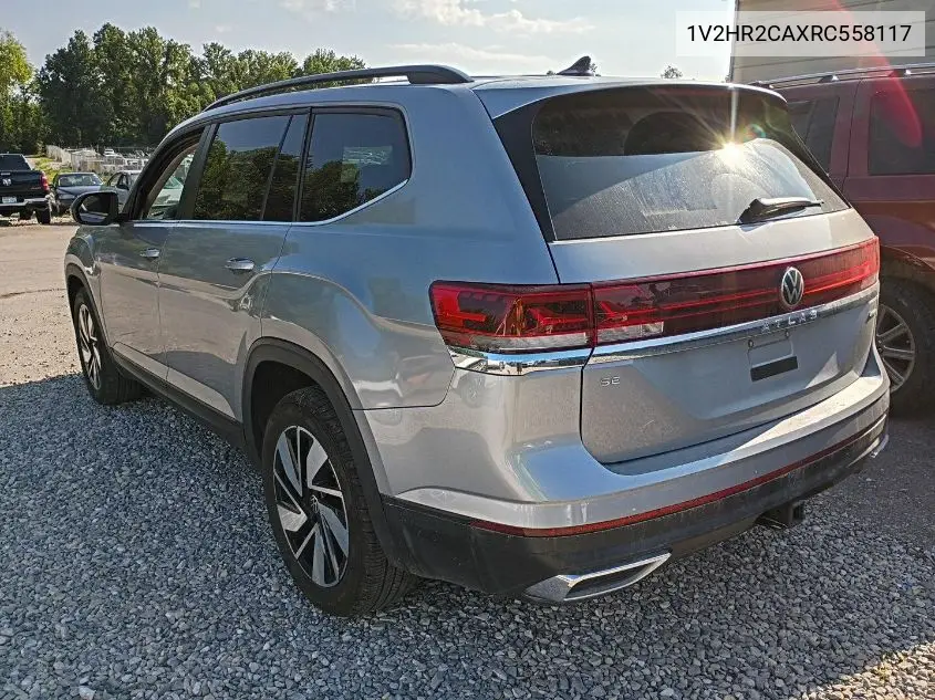 2024 Volkswagen Atlas 2.0T Se W/Technology VIN: 1V2HR2CAXRC558117 Lot: 42806737