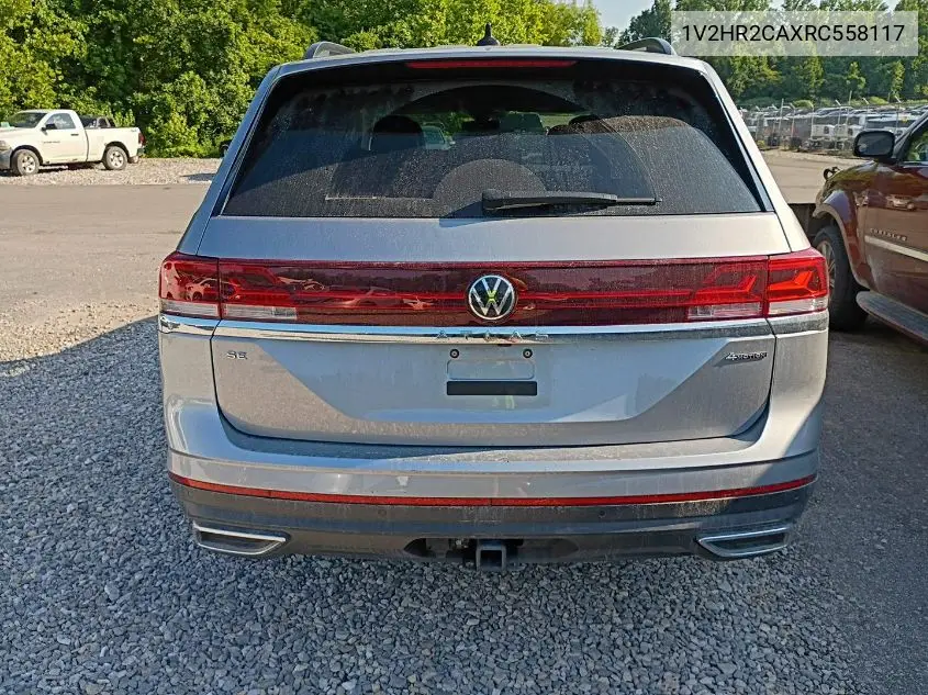 2024 Volkswagen Atlas 2.0T Se W/Technology VIN: 1V2HR2CAXRC558117 Lot: 42806737