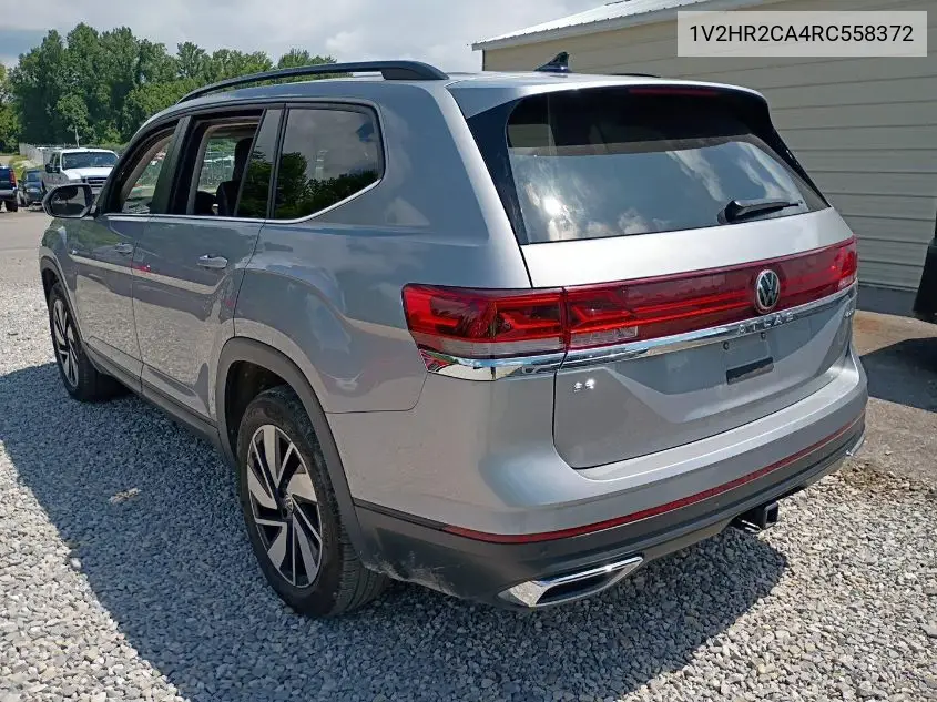 2024 Volkswagen Atlas 2.0T Se W/Technology VIN: 1V2HR2CA4RC558372 Lot: 42806768