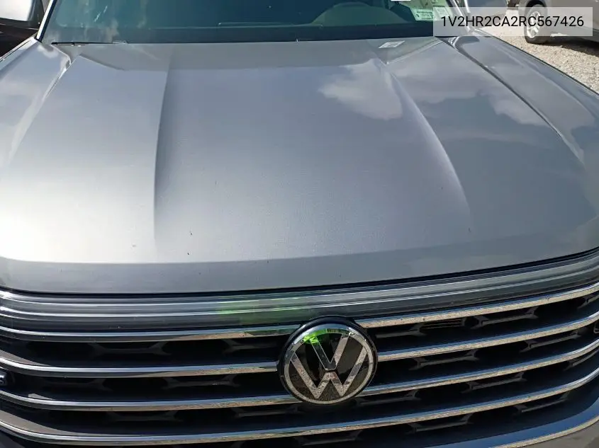 2024 Volkswagen Atlas 2.0T Se W/Technology VIN: 1V2HR2CA2RC567426 Lot: 42806771