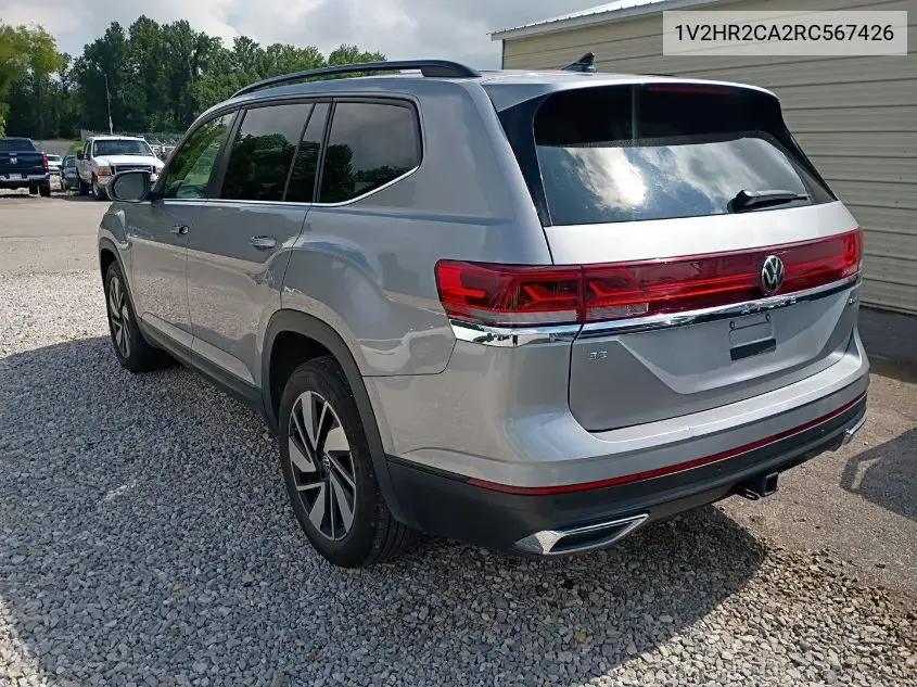 2024 Volkswagen Atlas 2.0T Se W/Technology VIN: 1V2HR2CA2RC567426 Lot: 42806771