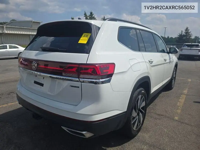 2024 Volkswagen Atlas 2.0T Se W/Technology VIN: 1V2HR2CAXRC565052 Lot: 42808972
