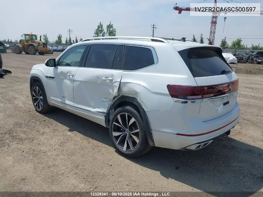 2025 Volkswagen Atlas 2.0 Tsi Execline VIN: 1V2FR2CA6SC500597 Lot: 12329341