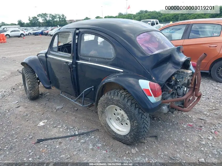 1960 Volkswagen Beetle VIN: 00000000003019201 Lot: 42626456