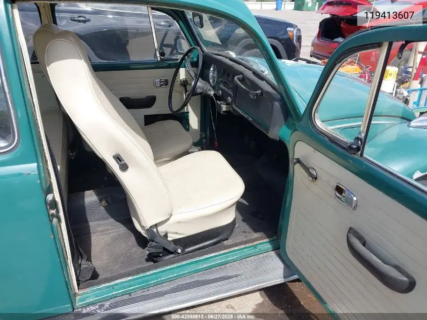 1969 Volkswagen Beetle VIN: 119413607 Lot: 42598913