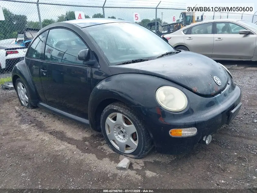 1998 Volkswagen New Beetle VIN: 3VWBB61C6WM050600 Lot: 42768703