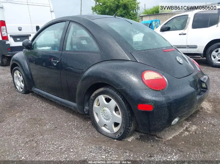 1998 Volkswagen New Beetle VIN: 3VWBB61C6WM050600 Lot: 42768703