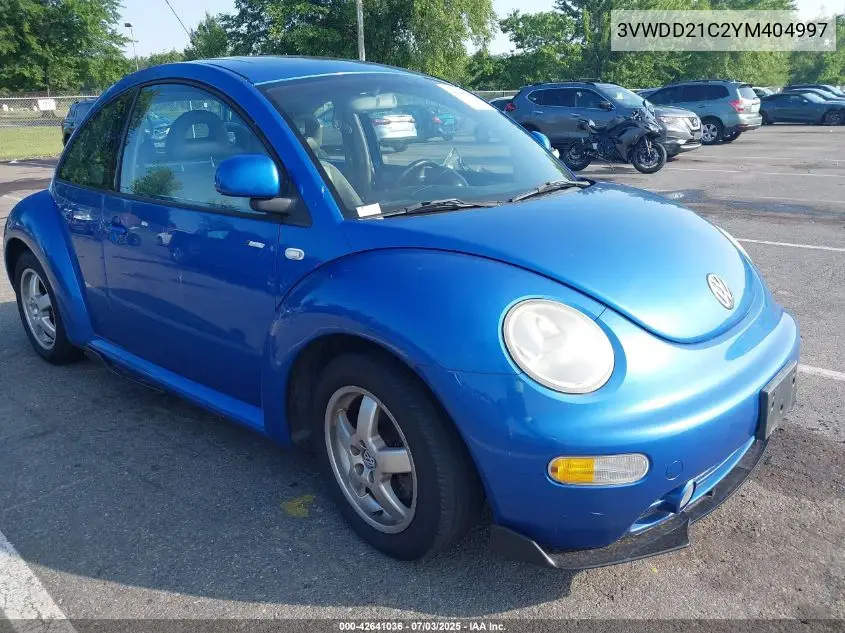 2000 Volkswagen New Beetle Glx VIN: 3VWDD21C2YM404997 Lot: 42641036