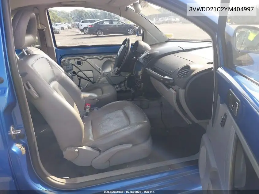 2000 Volkswagen New Beetle Glx VIN: 3VWDD21C2YM404997 Lot: 42641036