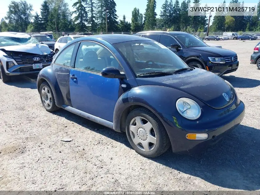 2001 Volkswagen New Beetle Gls Tdi VIN: 3VWCP21C11M425719 Lot: 42631772