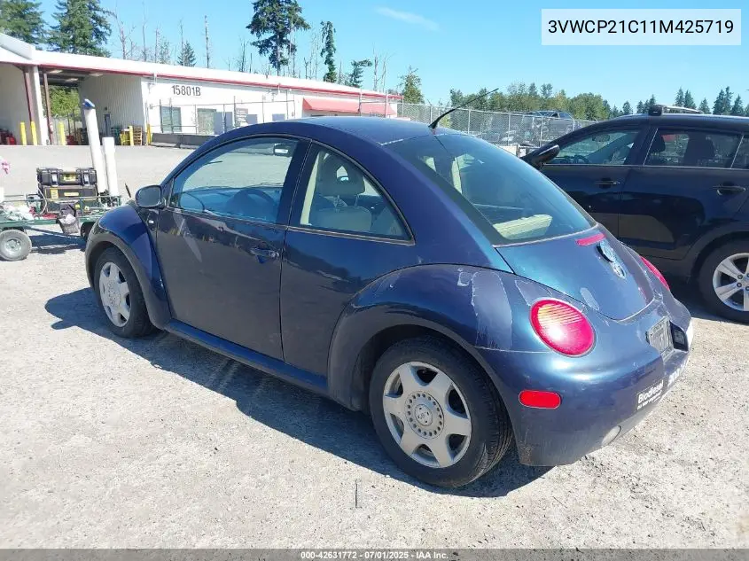 2001 Volkswagen New Beetle Gls Tdi VIN: 3VWCP21C11M425719 Lot: 42631772