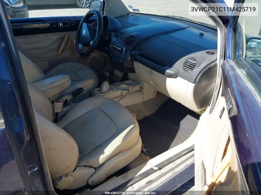 2001 Volkswagen New Beetle Gls Tdi VIN: 3VWCP21C11M425719 Lot: 42631772