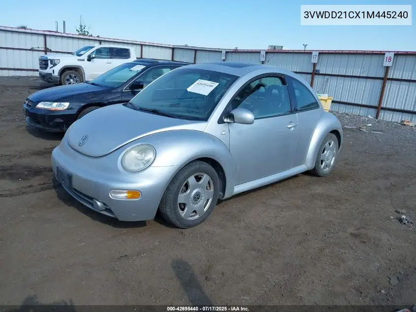 2001 Volkswagen New Beetle Glx VIN: 3VWDD21CX1M445240 Lot: 42695440