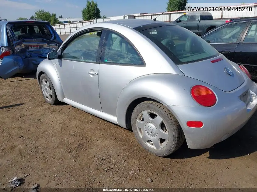 2001 Volkswagen New Beetle Glx VIN: 3VWDD21CX1M445240 Lot: 42695440