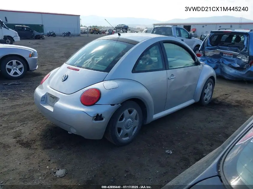 2001 Volkswagen New Beetle Glx VIN: 3VWDD21CX1M445240 Lot: 42695440