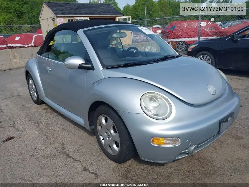2003 Volkswagen New Beetle Gls VIN: 3VWCK21Y73M319109 Lot: 42238550