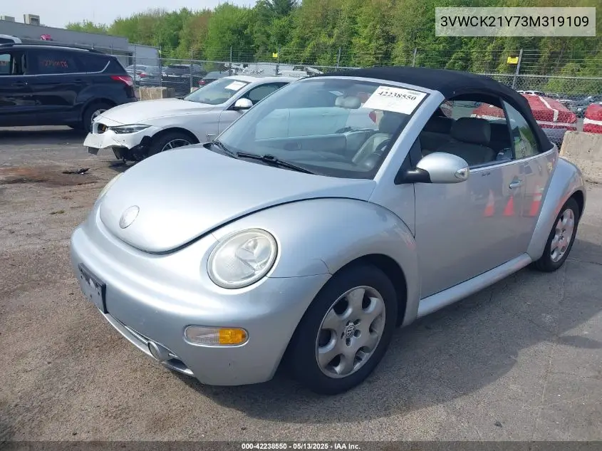 2003 Volkswagen New Beetle Gls VIN: 3VWCK21Y73M319109 Lot: 42238550