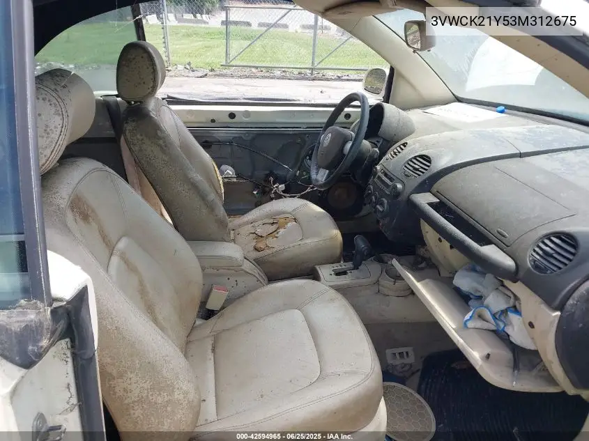 2003 Volkswagen New Beetle Gls VIN: 3VWCK21Y53M312675 Lot: 42594965
