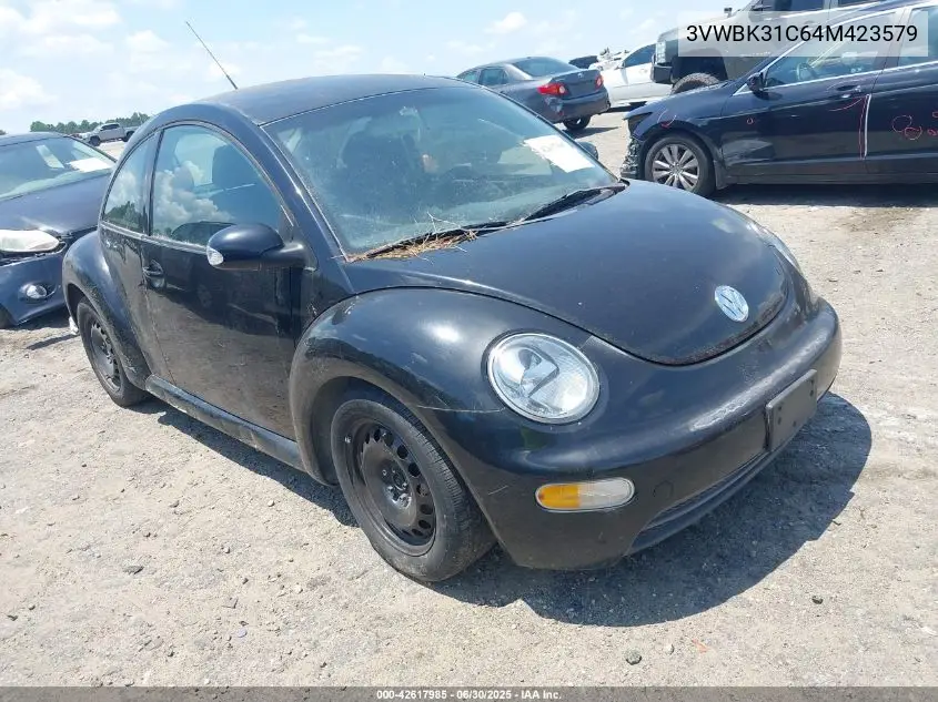 2004 Volkswagen New Beetle Gl VIN: 3VWBK31C64M423579 Lot: 42617985