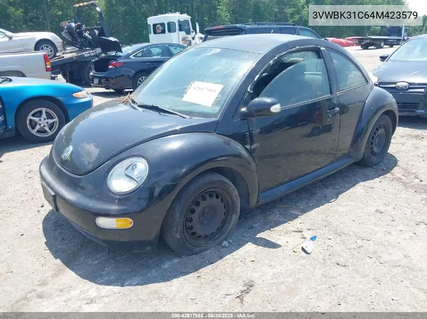 2004 Volkswagen New Beetle Gl VIN: 3VWBK31C64M423579 Lot: 42617985