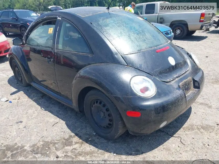 2004 Volkswagen New Beetle Gl VIN: 3VWBK31C64M423579 Lot: 42617985