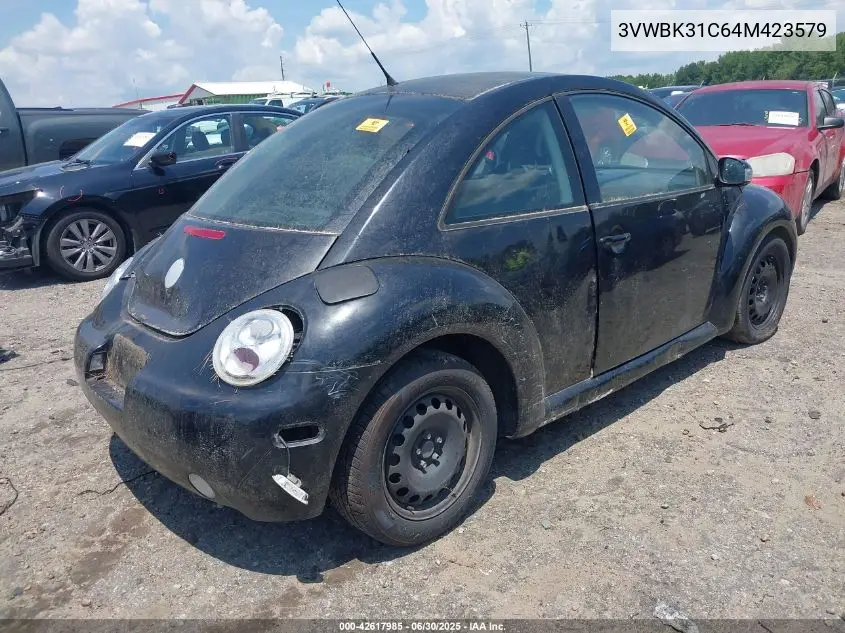 2004 Volkswagen New Beetle Gl VIN: 3VWBK31C64M423579 Lot: 42617985