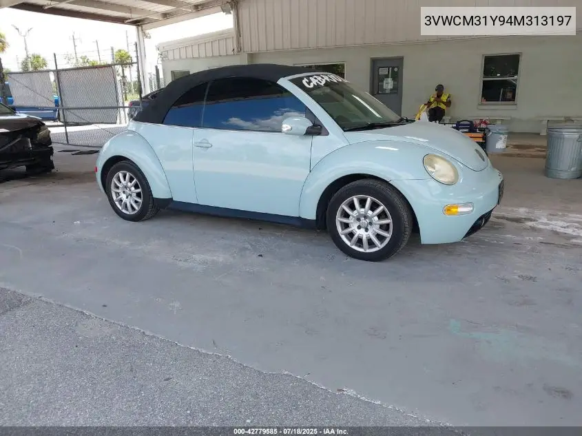 2004 Volkswagen New Beetle Gls VIN: 3VWCM31Y94M313197 Lot: 42779585