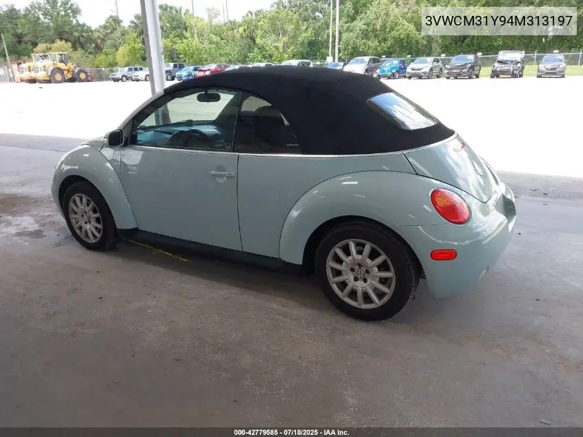 2004 Volkswagen New Beetle Gls VIN: 3VWCM31Y94M313197 Lot: 42779585