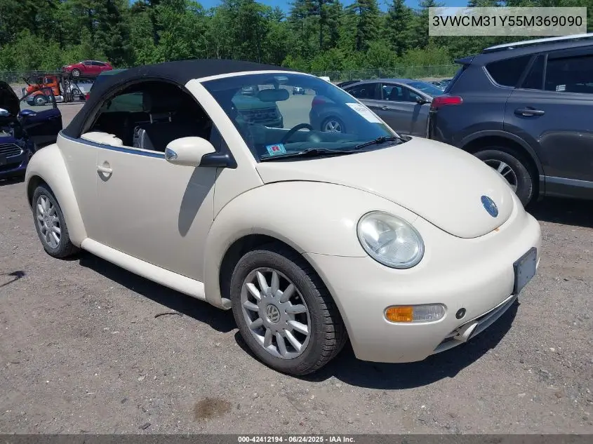 2005 Volkswagen New Beetle Gls VIN: 3VWCM31Y55M369090 Lot: 42412194