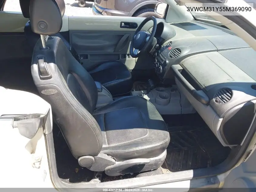 2005 Volkswagen New Beetle Gls VIN: 3VWCM31Y55M369090 Lot: 42412194