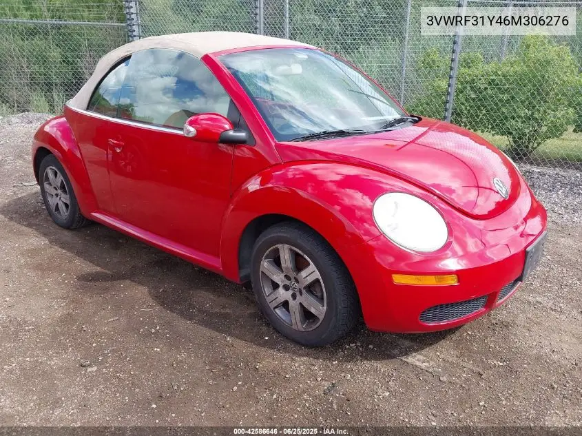 2006 Volkswagen New Beetle 2.5 VIN: 3VWRF31Y46M306276 Lot: 42586646