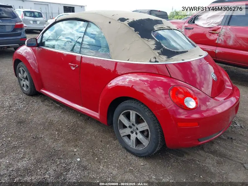 2006 Volkswagen New Beetle 2.5 VIN: 3VWRF31Y46M306276 Lot: 42586646
