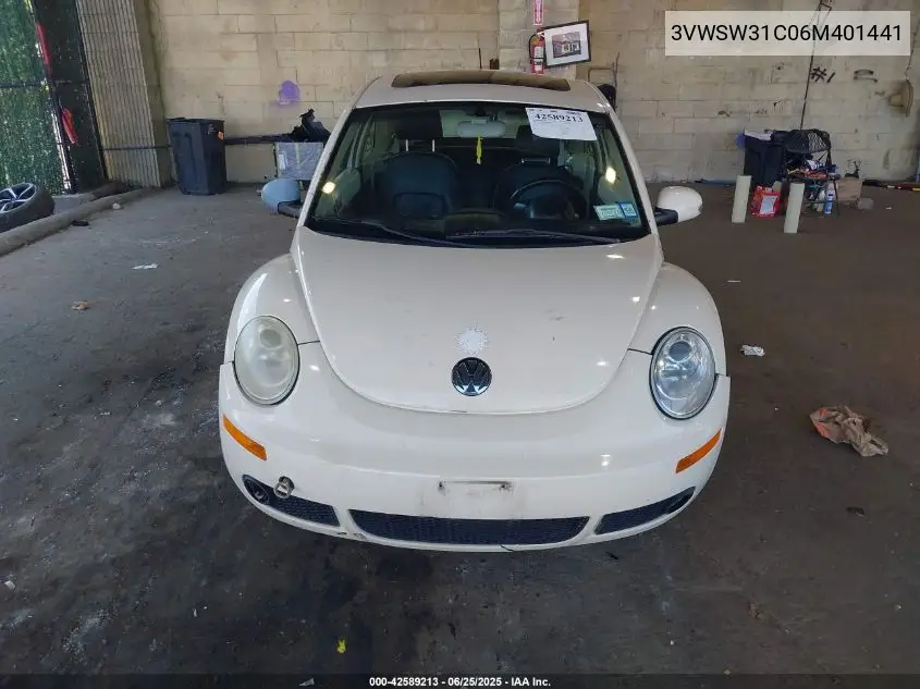 2006 Volkswagen New Beetle 2.5 VIN: 3VWSW31C06M401441 Lot: 42589213