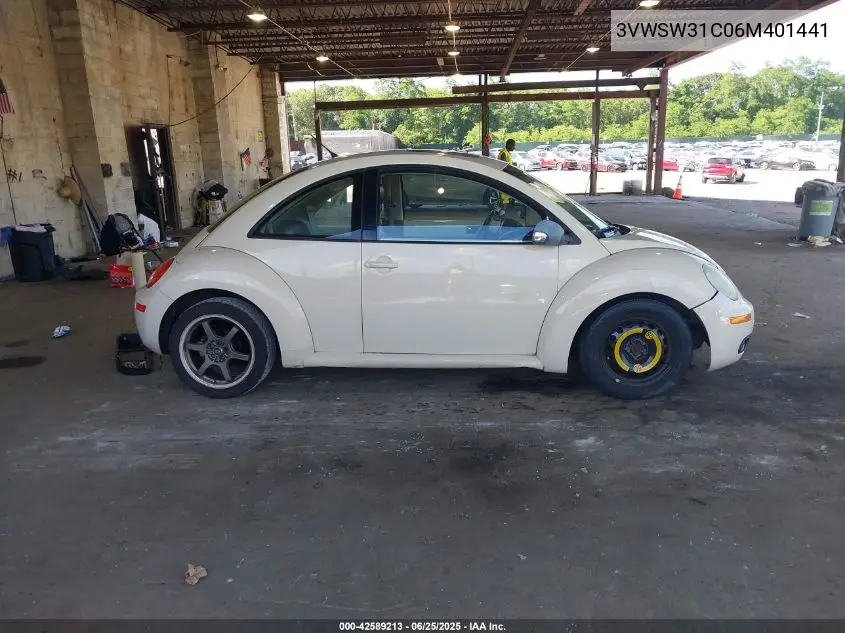2006 Volkswagen New Beetle 2.5 VIN: 3VWSW31C06M401441 Lot: 42589213