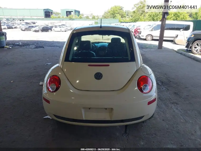 2006 Volkswagen New Beetle 2.5 VIN: 3VWSW31C06M401441 Lot: 42589213