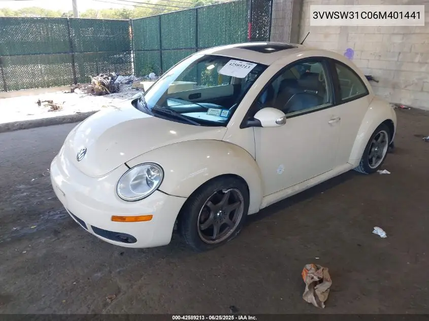 2006 Volkswagen New Beetle 2.5 VIN: 3VWSW31C06M401441 Lot: 42589213