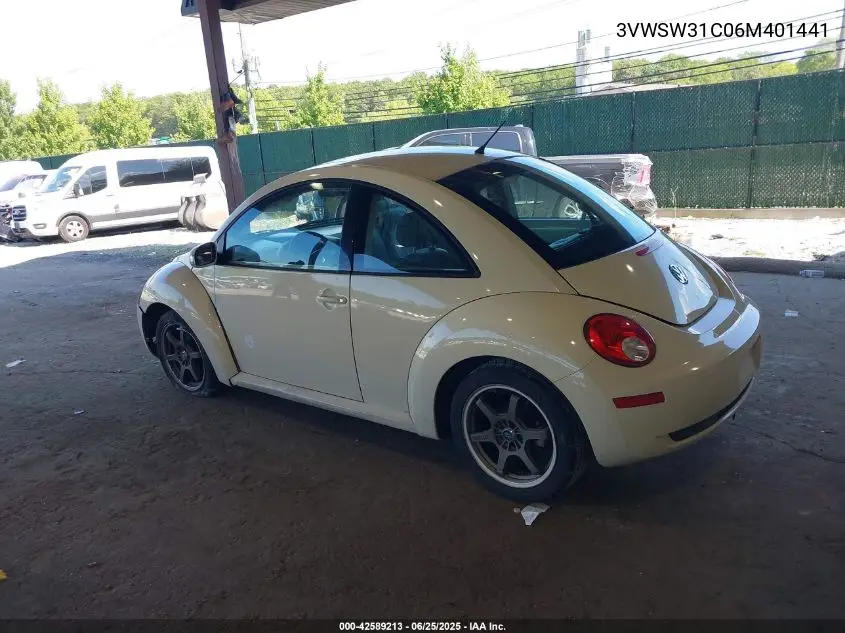 2006 Volkswagen New Beetle 2.5 VIN: 3VWSW31C06M401441 Lot: 42589213