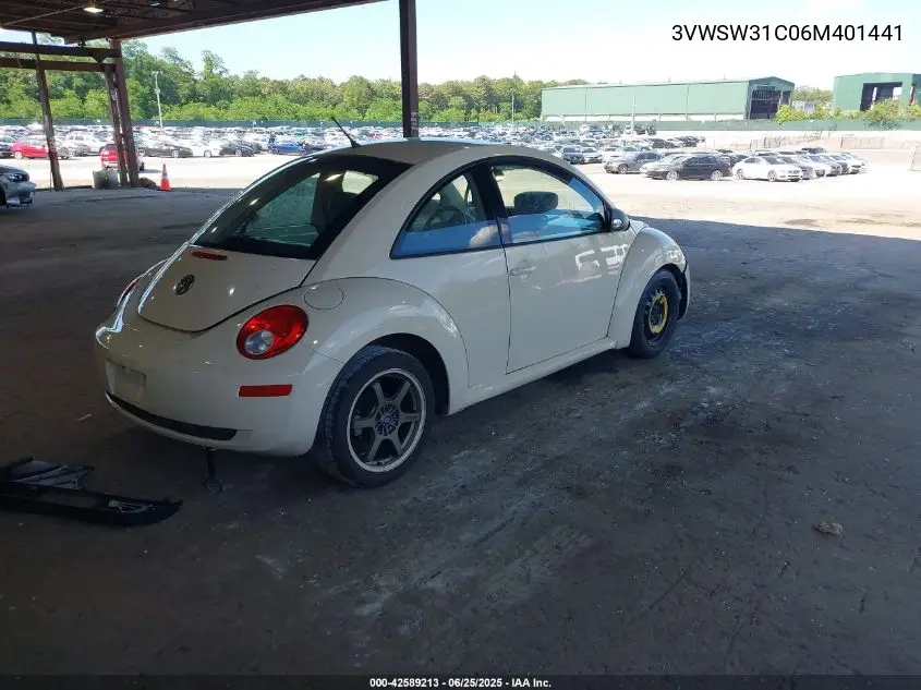 2006 Volkswagen New Beetle 2.5 VIN: 3VWSW31C06M401441 Lot: 42589213