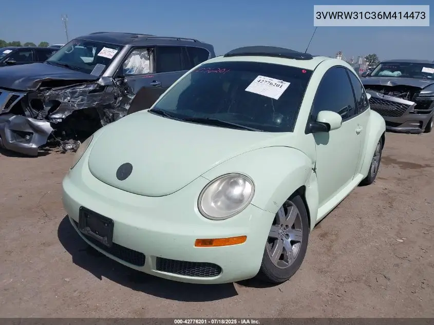 2006 Volkswagen New Beetle 2.5 VIN: 3VWRW31C36M414473 Lot: 42776201