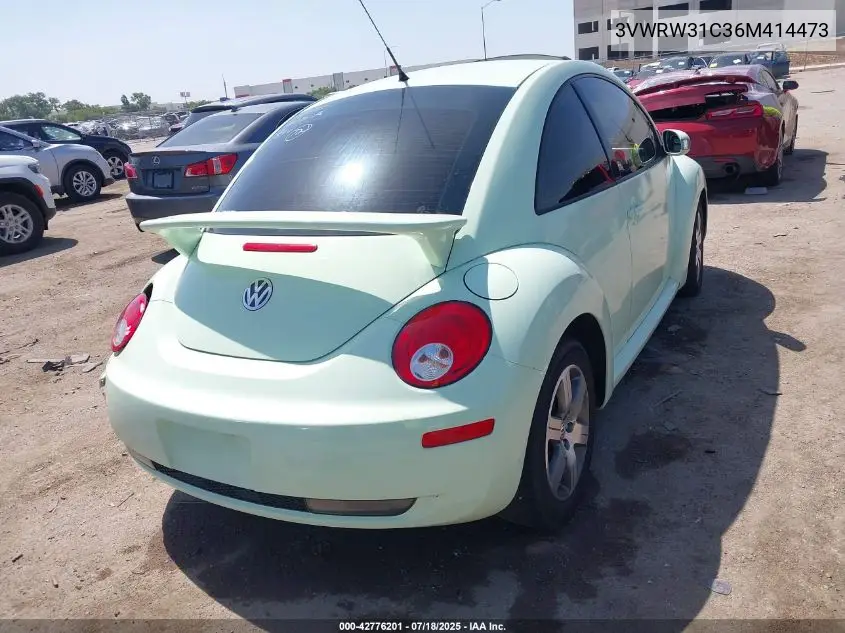 2006 Volkswagen New Beetle 2.5 VIN: 3VWRW31C36M414473 Lot: 42776201