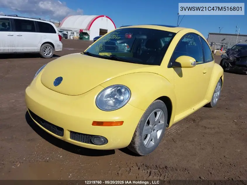 2007 Volkswagen New Beetle 2.5L Leather VIN: 3VWSW21C47M516801 Lot: 12319760