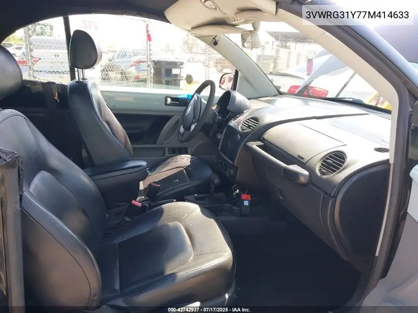 2007 Volkswagen New Beetle Convertible Option Pkg 1 VIN: 3VWRG31Y77M414633 Lot: 42742937