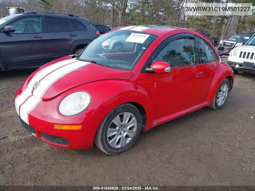2009 Volkswagen New Beetle 2.5L VIN: 3VWRW31C19M501227 Lot: 41645928